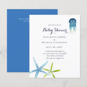 Papier BUDGET Baby shower Vie marine Épée de la mer
