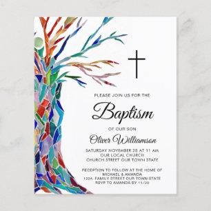 Papier Budget Baptême Invitation au baptême du garçon