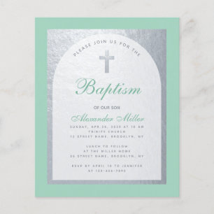 Papier Budget Baptême Monnaie Vert Faux Argent Invitation
