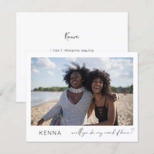 Papier Budget Be My Maid of Honor Photo Script