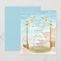 BUDGET Beach Faire-part de mariage côtier