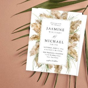 Papier Budget Beachy Pampas Grass Boho Mariage 2