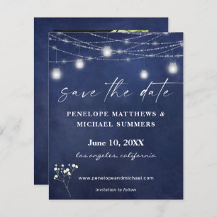 Papier Budget Bébé's Breath B Chalkboard Photo Save Date