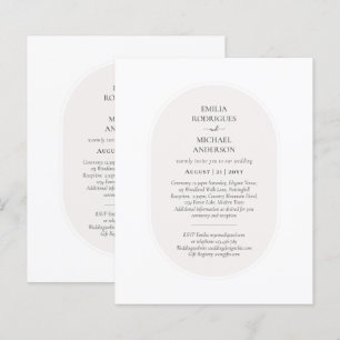 Papier BUDGET BILINGUE À double face Mariage Blanc Beige