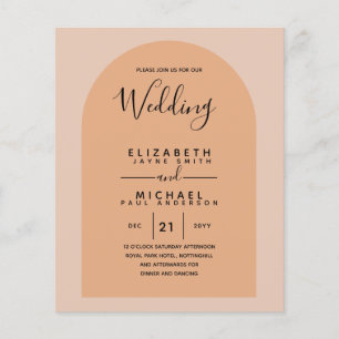 Papier BUDGET Bilingue Espagnol Boda Anglais Mariage