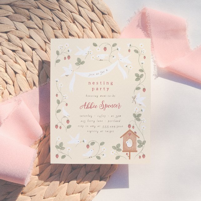 Papier Budget Birds & Berries Nesting Party Baby Shower (Créateur téléchargé)