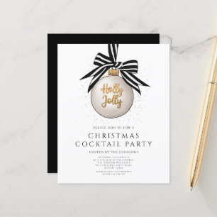 Papier Budget Black White Gold Cocktail Party