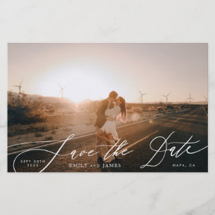 Papier Budget Blanc Simple Photo Mariage Enregistrer La D
