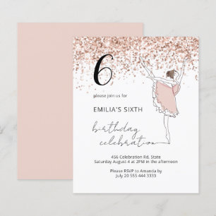 Papier Budget Blush Ballerina Toute Parties scintillant d