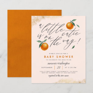 Papier Budget Blush Un Petit Baby shower Orange Cutie
