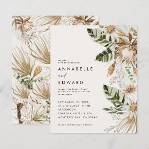 Papier Budget bohème naturel botanique moderne élégant