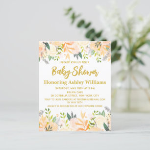 Papier Budget Boho Baby shower Invitation Genre Neutre