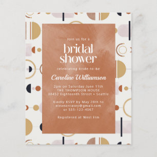 Papier Budget Boho Celestial Terracotta Fête des mariées