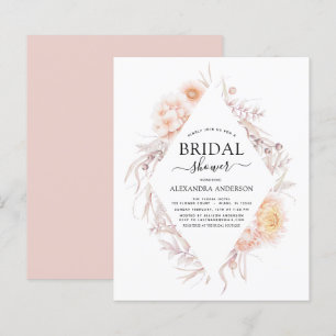 Papier Budget Boho Chic Dusty Pink Desert Fête des mariée