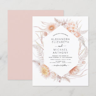 Papier Budget Boho Chic Dusty Pink Desert Mariage