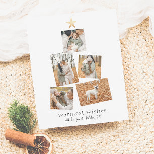 Papier Budget Boho Christmas Tree 5 Photo Collage Holiday