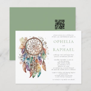 Papier Budget Boho coloré Dreamcatcher Mariage Sage