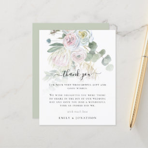 Papier Budget Boho Florals Eucalyptus Mariage Merci
