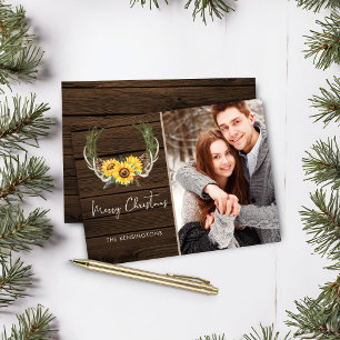 Papier Budget Boho Noël tournesol photo de vacances