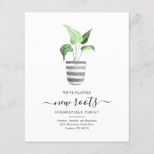 Papier Budget Boho Nouvelles Racines Nous avons déménagé 