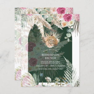 Papier BUDGET Boho TEA PARTY Pampas Grass Fête des mariée