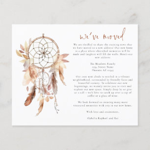 Papier Budget Boho Watercolor Dreamcatcher Nouvelle adres
