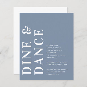 Papier Budget Bold Réception de mariage moderne Invitatio