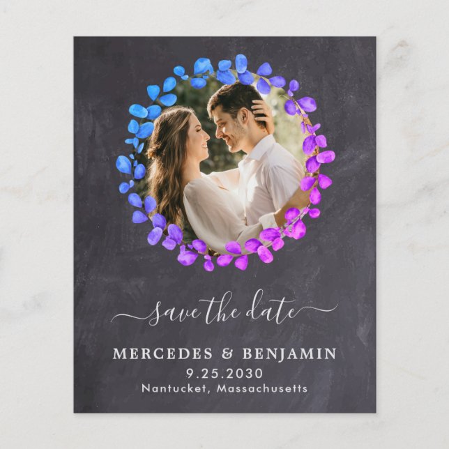 Papier Budget Botanique Eucalyptus Code QR Enregistrer la (Devant)