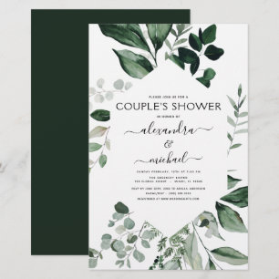 Papier Budget Botanique Verdure Foliage Couple's Shower