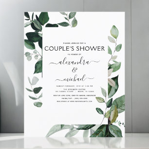 Papier Budget Botanique Verdure Foliage Couple's Shower