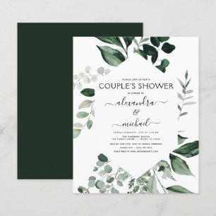 Papier Budget Botanique Verdure Foliage Couple's Shower