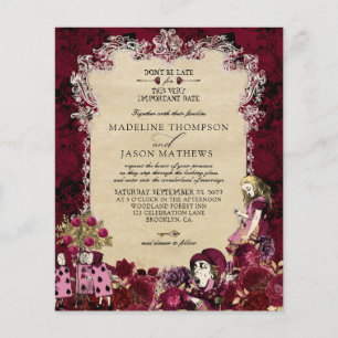 Papier BUDGET Bourgogne Gold Alice au pays des merveilles