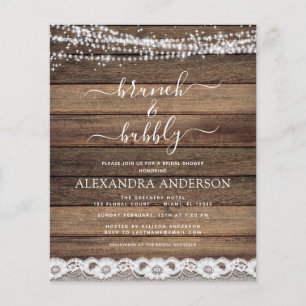 Papier Budget Brunch & Bubbly Rustic Farmhouse