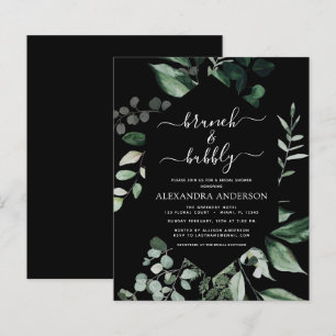 Papier Budget Brunch & Fête des mariées Bubbly Black Gree