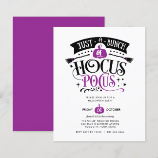 Papier BUDGET Bund'Hocus Pocus Halloween Bash Party