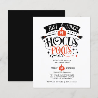 Papier BUDGET Bund'Hocus Pocus Halloween Bash Party