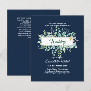 Papier Budget CATHOLIQUE MARIAGE chrétien INVITATIONS ver