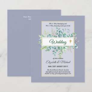 Papier Budget CATHOLIQUE MARIAGE chrétien INVITATIONS ver
