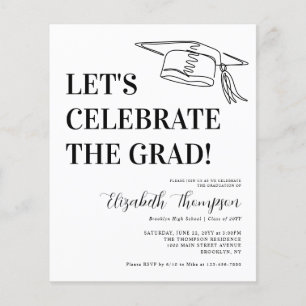 Papier Budget Célébrer le Graduate Simple Graduation Part