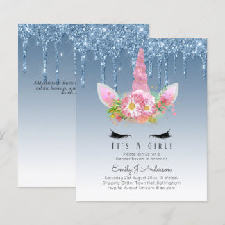 Papier BUDGET C'est une fille Glittery Baby shower Unicor