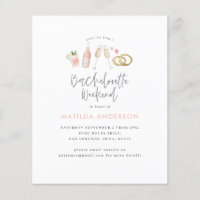 budget Champagne rose fille chic bachelorette