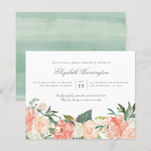 Papier Budget Chic Aquarelle Ressort Fête des mariées flo