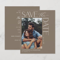 Budget Chic Design Photo Enregistrer la date 2 Tau