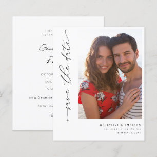 Papier Budget Chic Design Photo Enregistrer la date 5