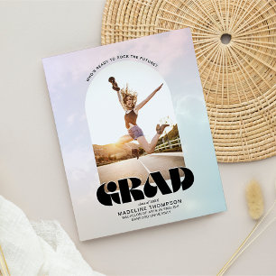 Papier BUDGET Chic Retro Rock Arch Photo Grad Grad Gradua