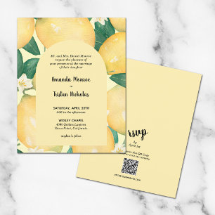 Papier Budget Citrons Mariage tous en un Invitations
