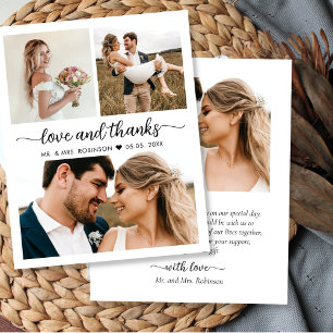 Papier Budget Collage amour et merci Mariage Merci