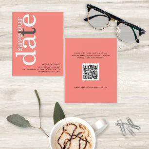 Papier Budget Coral Rose rose QR Code Texte Enregistrer l