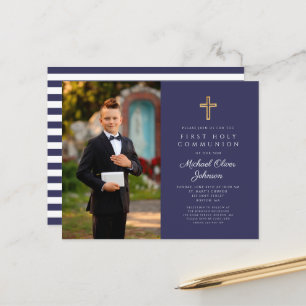 Papier Budget Croix Bleue Bleue Bleue Photo Boy Première 
