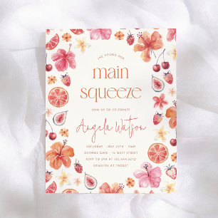 Papier Budget de la douche de nuptiale Main Squeeze Citru